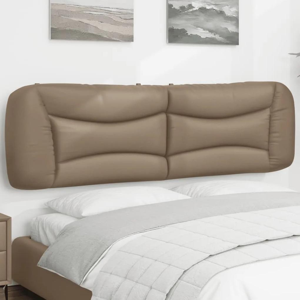 Perna pentru tablie pat, cappuccino, 180 cm, piele artificiala