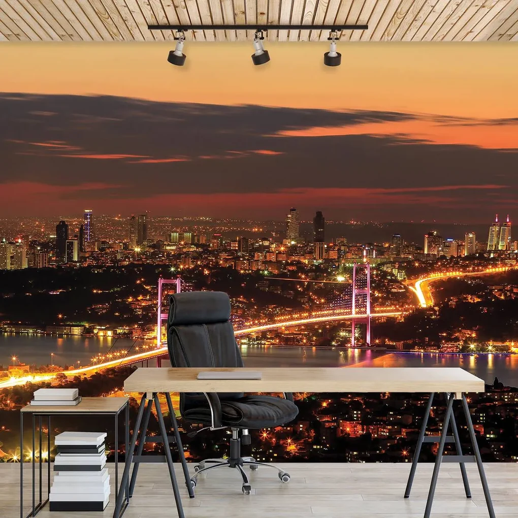 Fototapet - Privire spre River City (254x184 cm), în 8 de alte dimensiuni noi