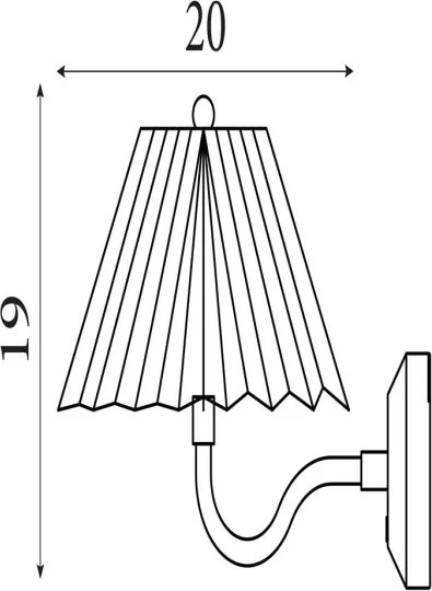 Searchlight 23310GO - Aplică de perete LED reglabilă DANISH LED/1,5W/230V