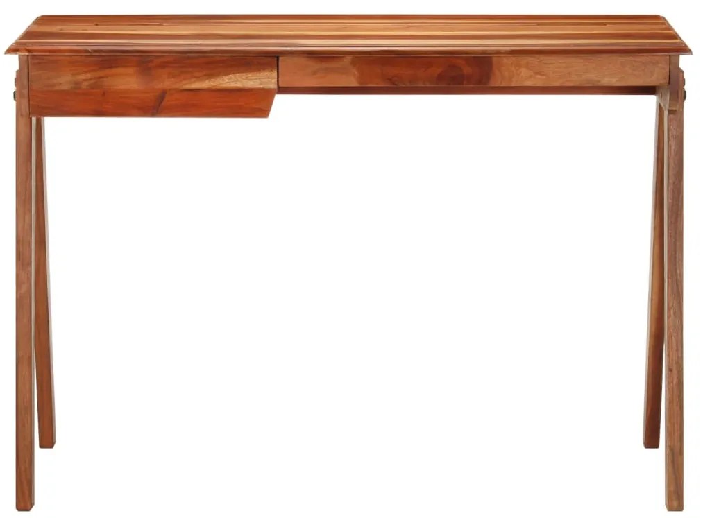 353304 vidaXL Birou de scris cu sertar, 110x50x77 cm, lemn masiv de acacia
