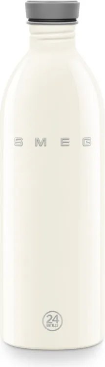 Sticla Smeg Urban WBF02CR, 1 l, Inchidere ermetica, Fara VRA, Otel inoxidabil, Crem