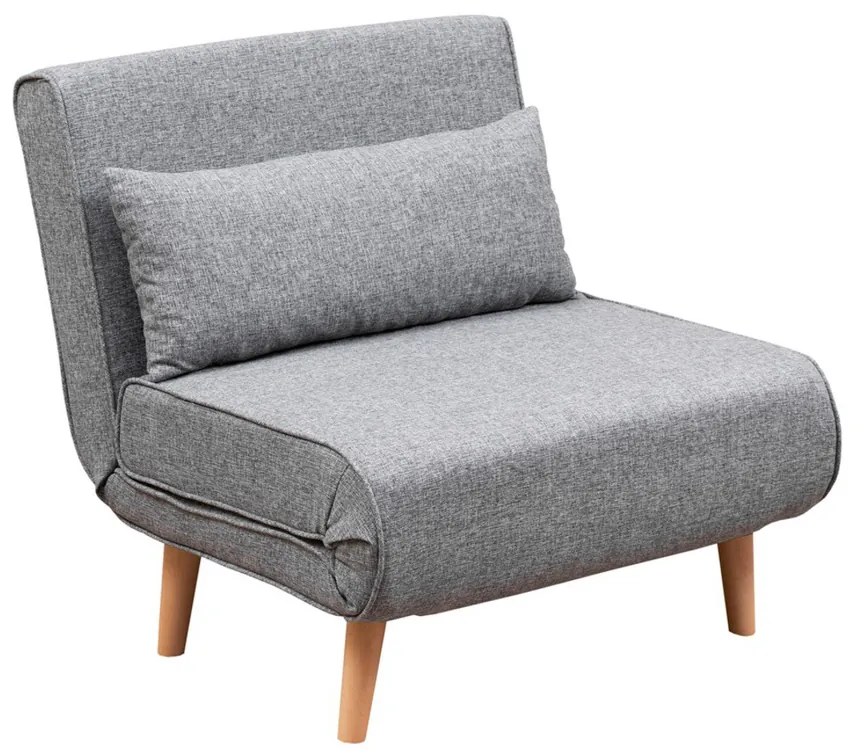 Fotoliu Folde Single Light Grey