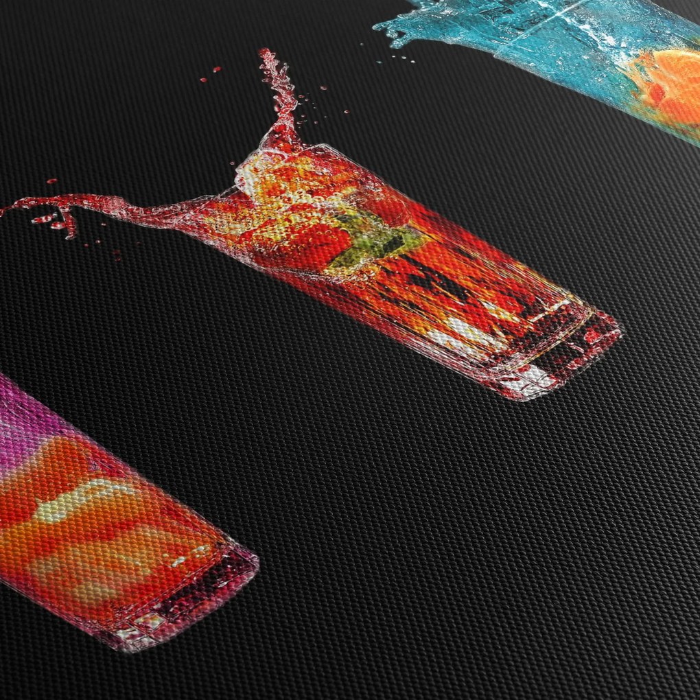 Tablou cu băuturi (120x50 cm)