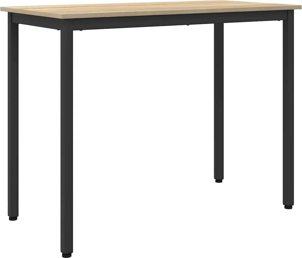 vidaXL masă Stejar Sonoma 100 x 50 x 76,5 cm Lemn ingineresc și oțel