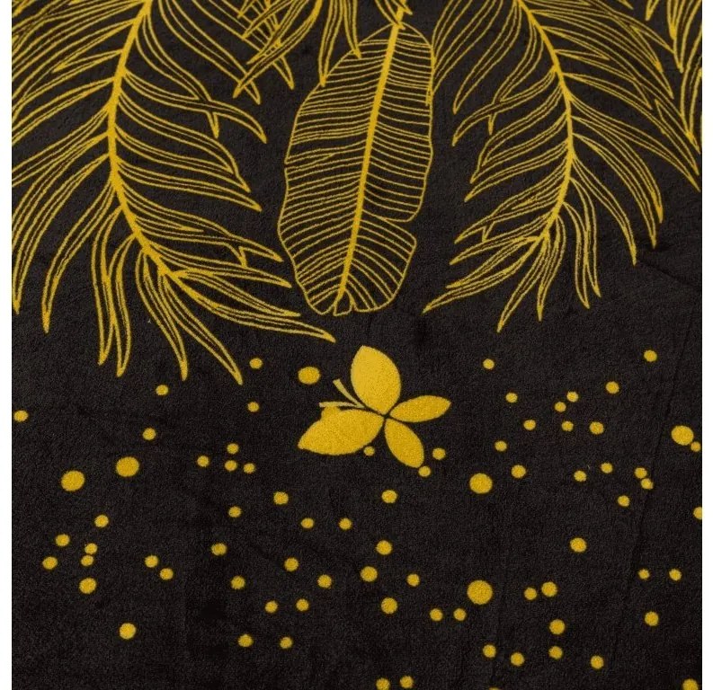 Cearsaf Cocolino microplus cu elastic VISATA 180x200 cm negru