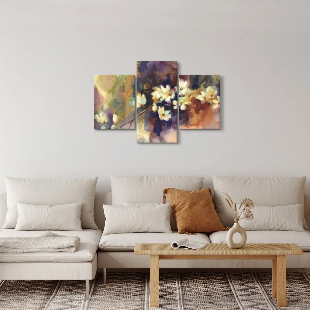 Tablou - Magnolii albe, pictură (90x60 cm)
