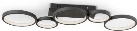 BRILAGI - Plafonieră LED reglabilă RINGO LED/34W/230V negru + telecomandă