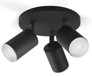 Philips Hue FUGATO LED RGBW spot 3xGU10/4,2W/230V negru dimabil
