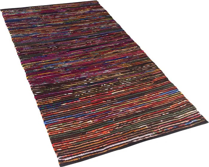 Covor lucrat manual Bartin, multicolor închis, 80 x 150 cm