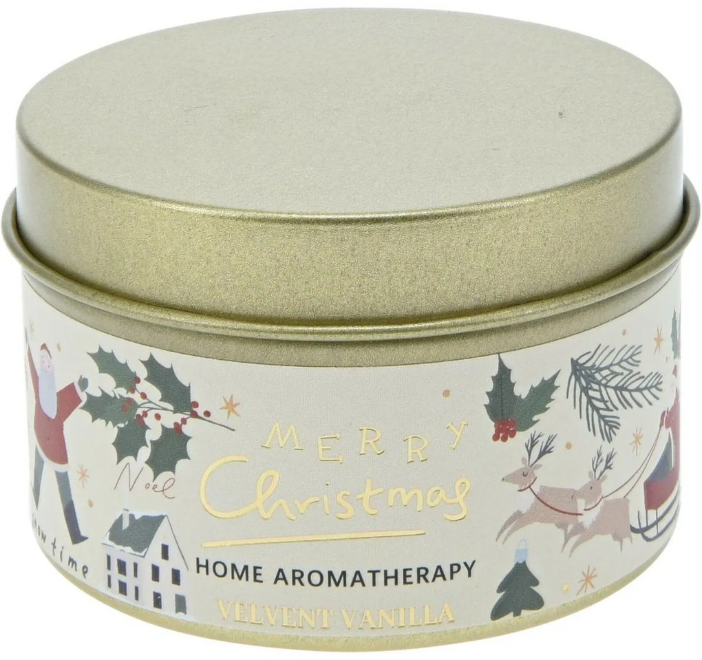 Set de lumânări de Crăciun Merry Christmas Mistletoe and fir/Velvet vanilla, 3 buc