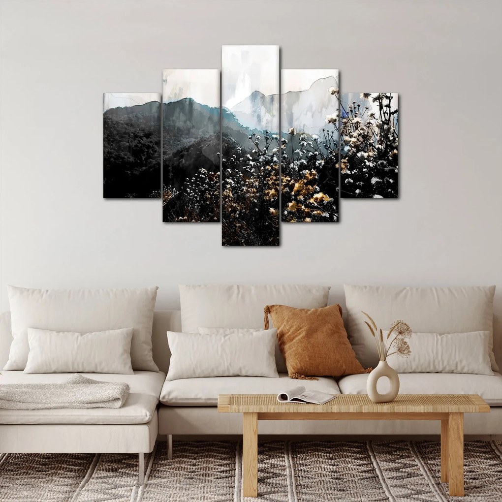 Tablou - Ilustrație de flori sălbatice (150x105 cm)