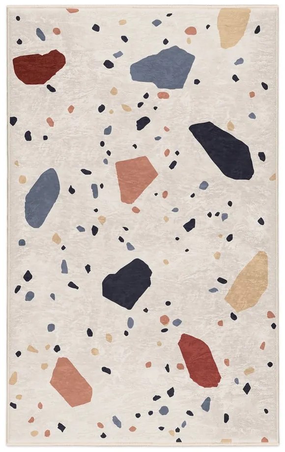Covor crem lavabil 80x150 cm Cracked Terrazzo – Mila Home