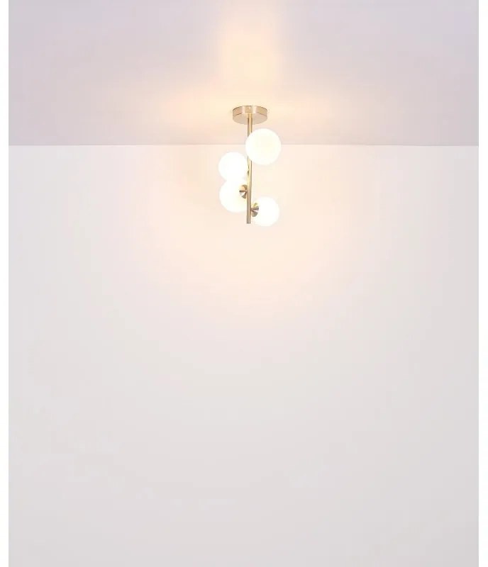 Plafoniera 4L design modern Riha nichel