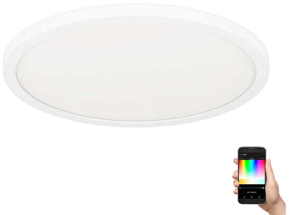 Plafonieră LED RGBW dimabilă ROVITO-Z LED/16,5W/230V alb Eglo 900086