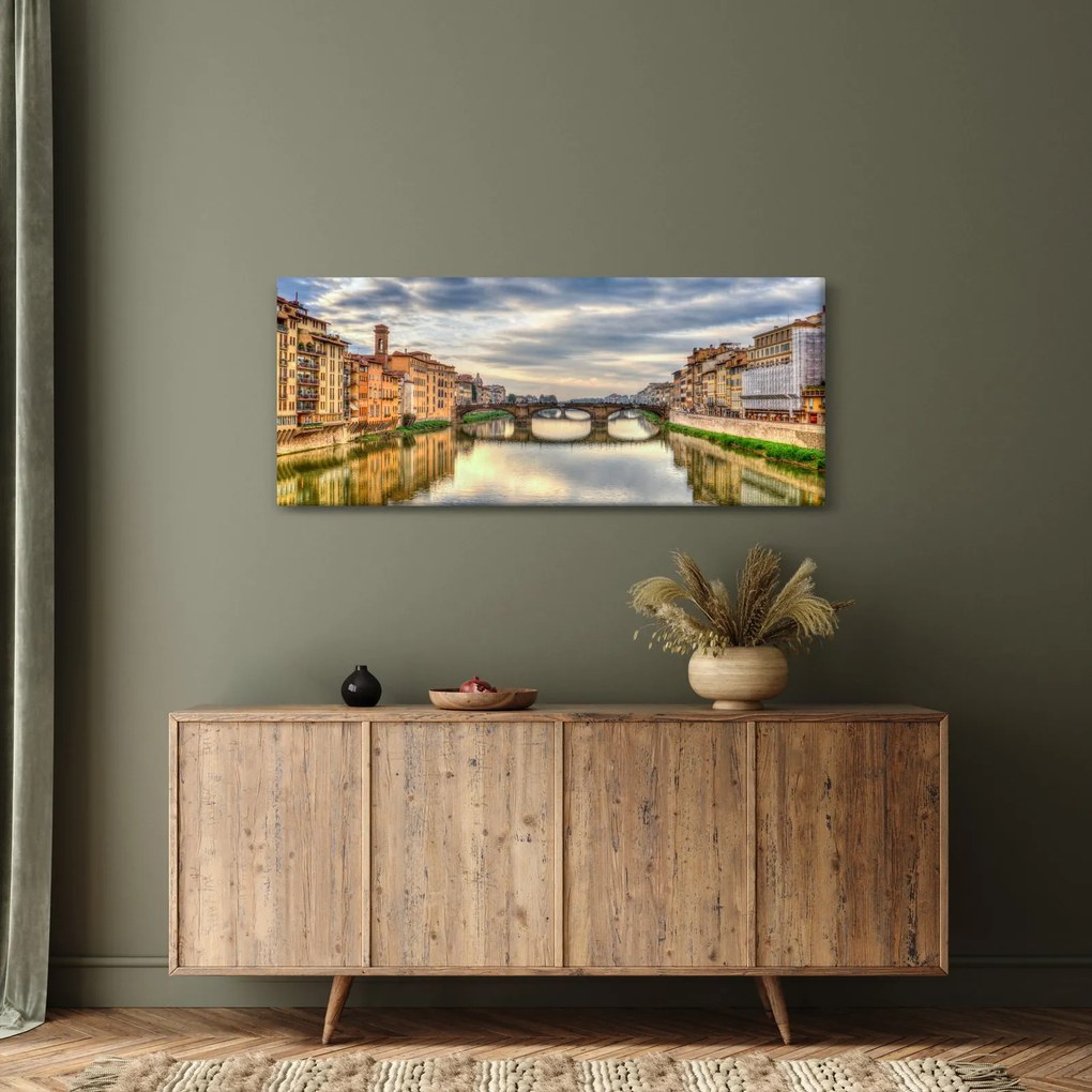 Tablou - Pod peste râu (120x50 cm)