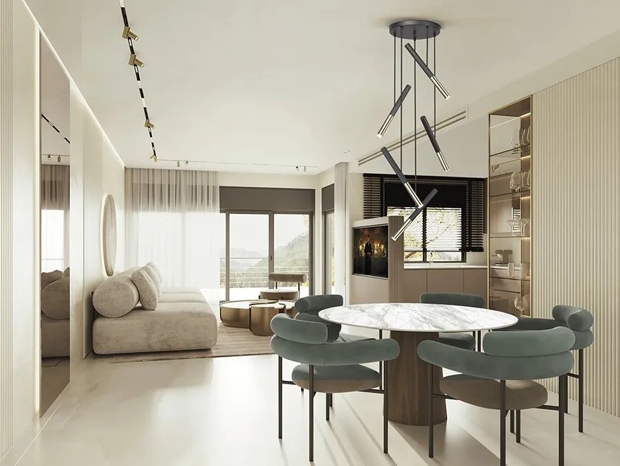 Lustra LED moderna design minimalist Edna