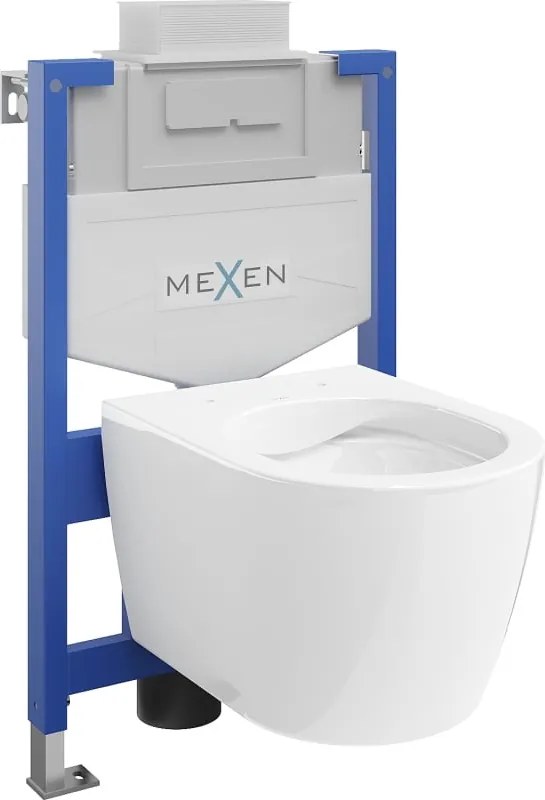 Mexen Carmen set WC încastrat cadru Fenix XS-U cu vas WC, alb lucios - 6853388XX00