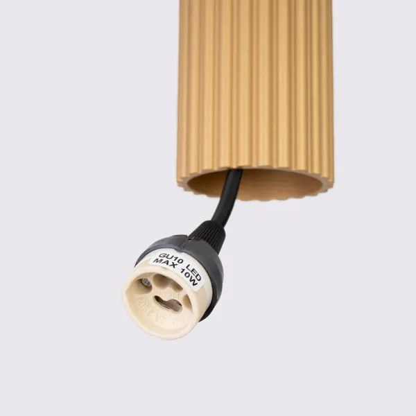 Brilagi - Lustră LED suspendată pe cablu CRESTO 3xGU10/10W/230V, auriu