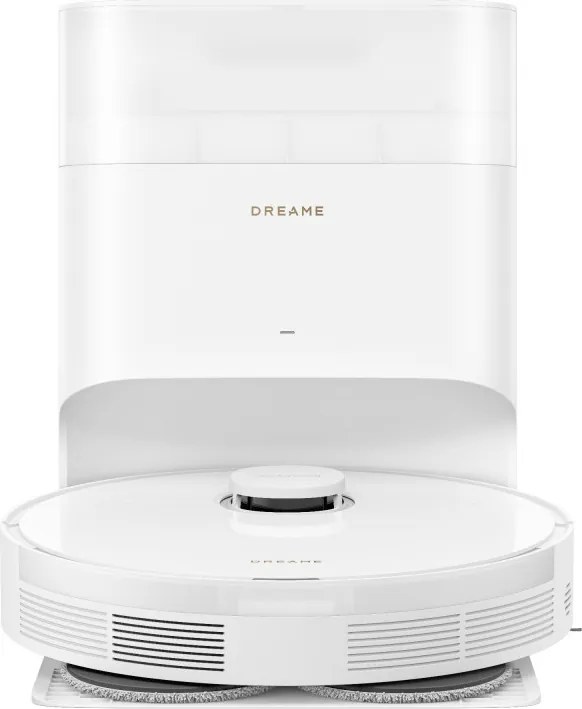 Aspirator robot Dreame L10s Plus RLL42SD, 7000 Pa, 5200 mAh, 60 W, Pana la 145 m², Statie de incarcare si golire automata, Autonomie de 155 minute, Alb