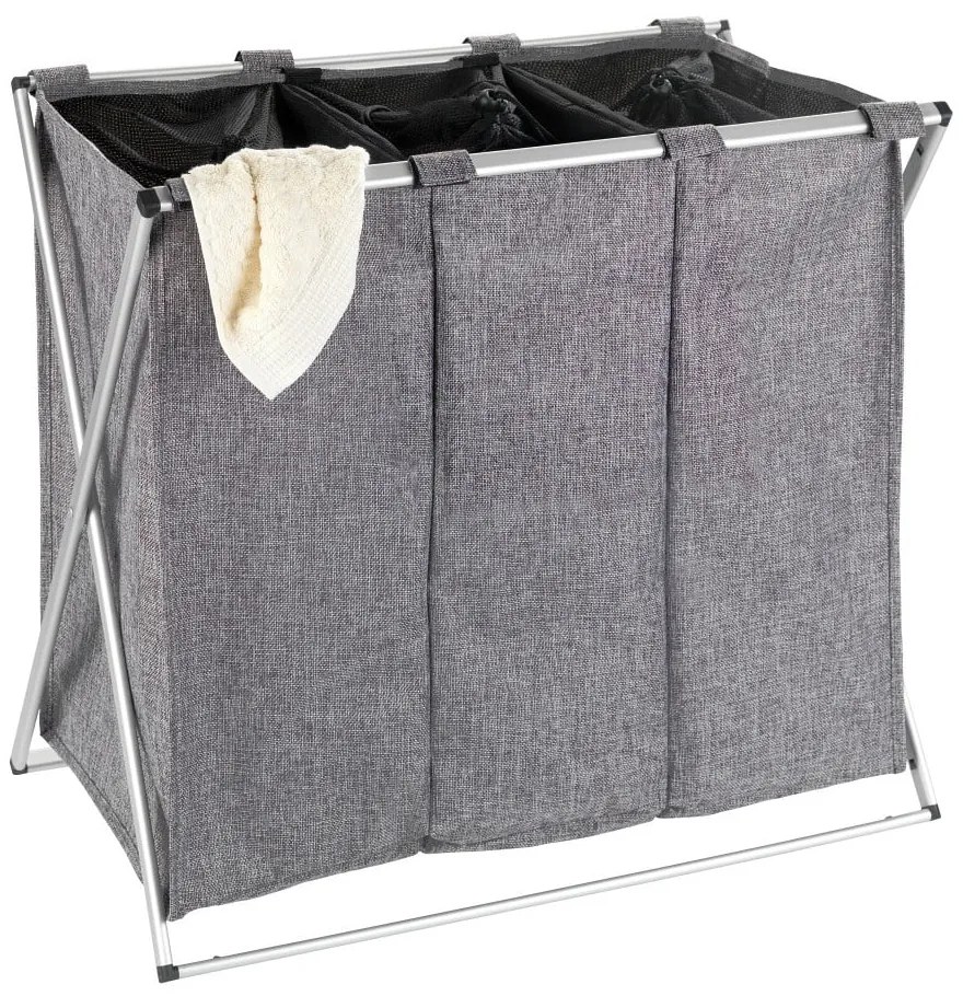 Coş de rufe Wenko Trio, 130 l, gri