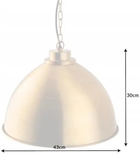 Pendul, Lustra suspendata Industrial 43cm, auriu