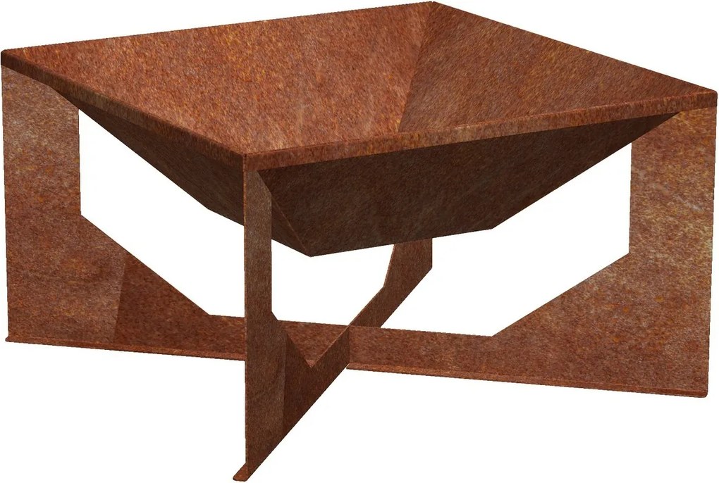 Vento Focar de grădină 50 x 50 x 30 cm, corten CORGARDEN 1014