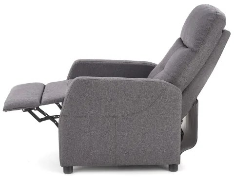 Fotoliu reglabil FELIPE, gri