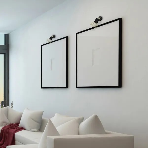 Spot de perete DANTE 1xGU10/25W/230V negru/auriu