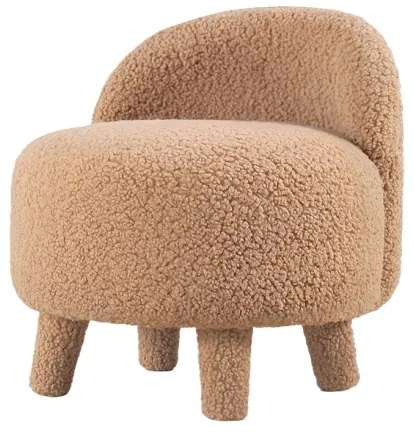 Fotoliu pentru copii PIXI, Ø 46 cm, maro