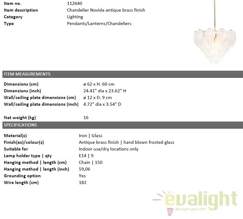 Candelabru design LUX Novida 112640 HZ