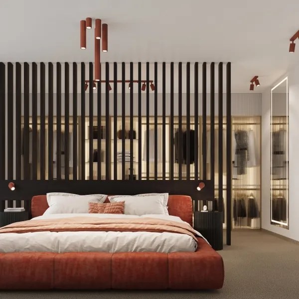 Brilagi - Spot LED CRESTO 1xGU10/10W/230V 30 cm roșu