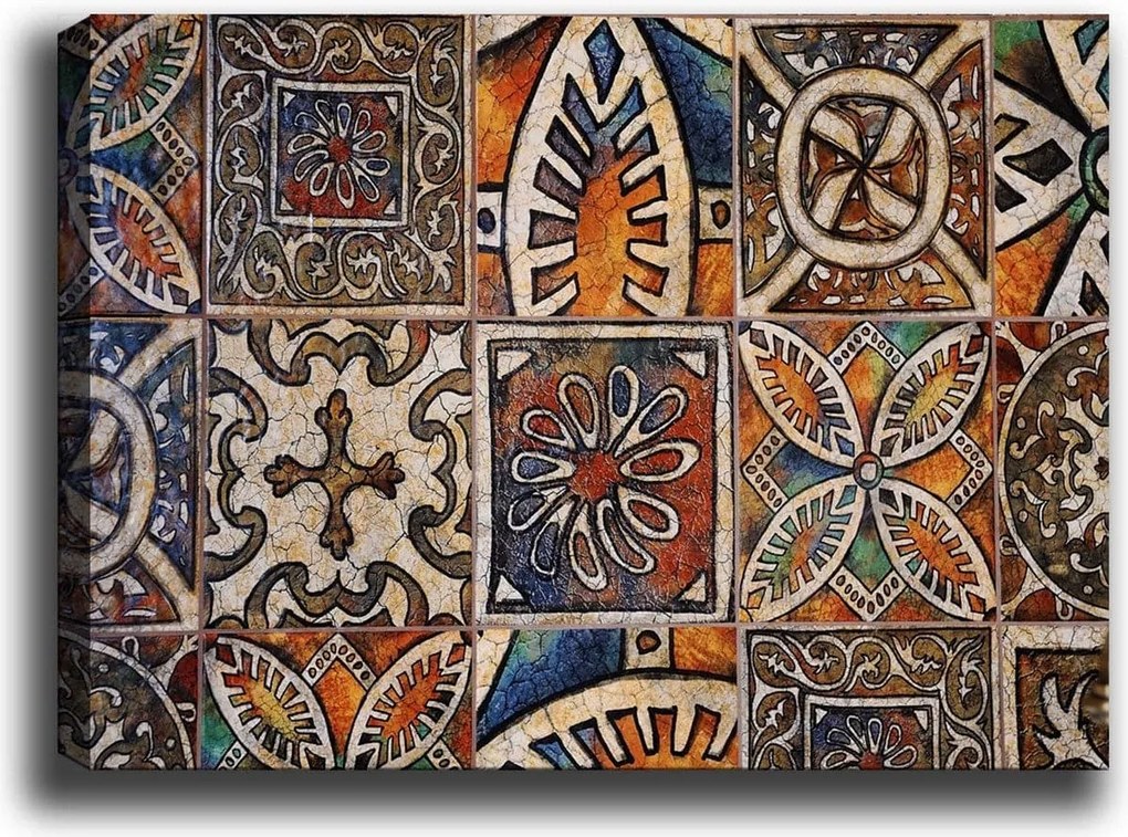 Tablou 529TCR1525, multicolor, panza, 100x70 cm