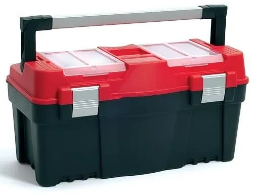 Cutie scule cu organizator, maner aluminiu, 55x27x27 cm
