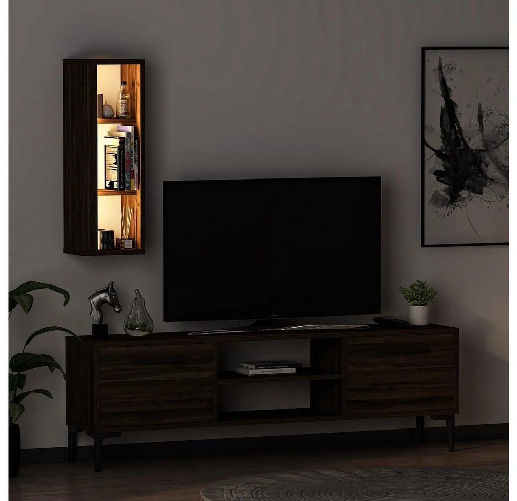 Mobilier living Kuvuni 1 (Nuc) (cu iluminare). 1095470