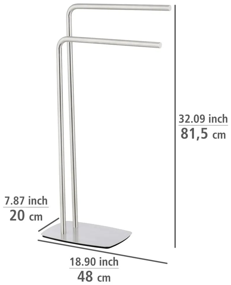 Suport pentru prosoape din oțel inoxidabil Iria – Wenko