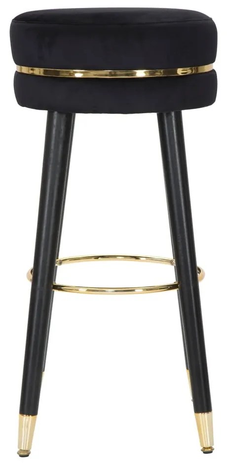 Scaun de bar Mauro Ferretti Paris Nero/Gold, negru