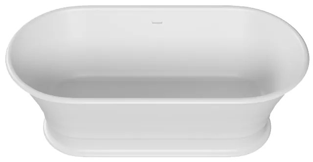 Cada baie freestanding ovala, compozit, 170 x 84 cm, Cast Marble Alcamo 170 x 84 cm
