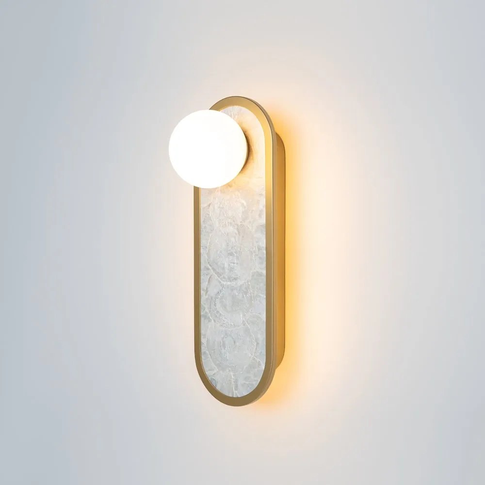 Aplica LED mozaic din sidef natural Capiz Perlamour