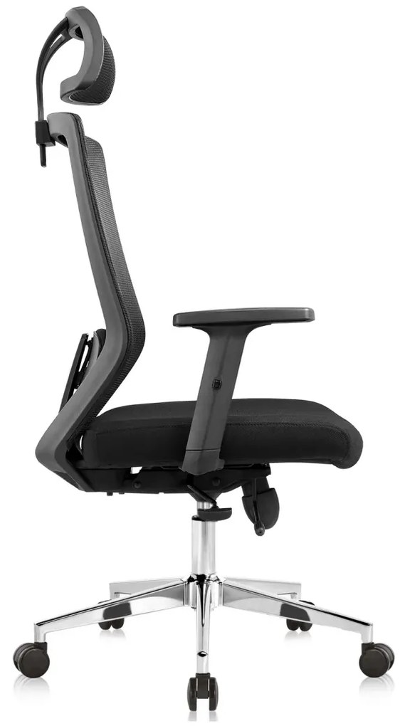 RESIGILAT- Scaun ergonomic Joy-H, sezut translatie, Mesh/Textil, Negru