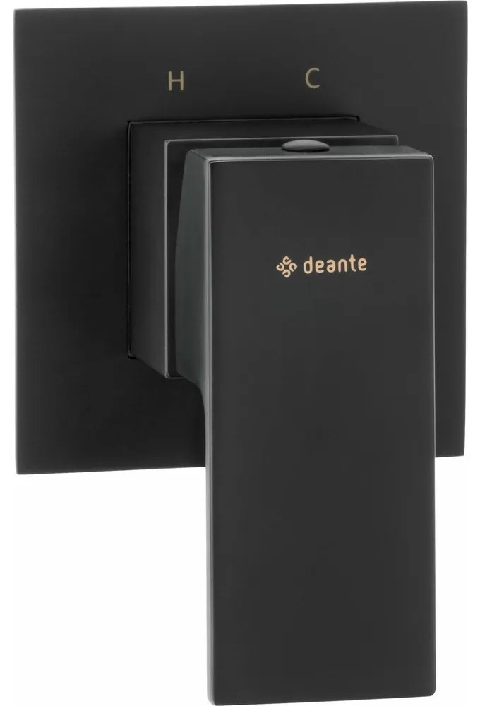 Baterie dus monocomanda incastrata Deante Anemon negru