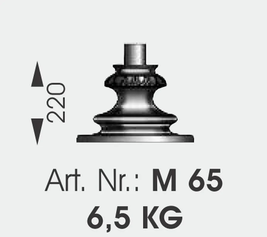 Stalp iluminat exterior din fier forjat, inaltime 101cm, AL 6664