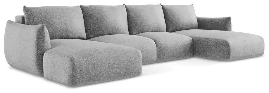 Colțar gri deschis extensibil (în formă de "U") Leila – Makamii