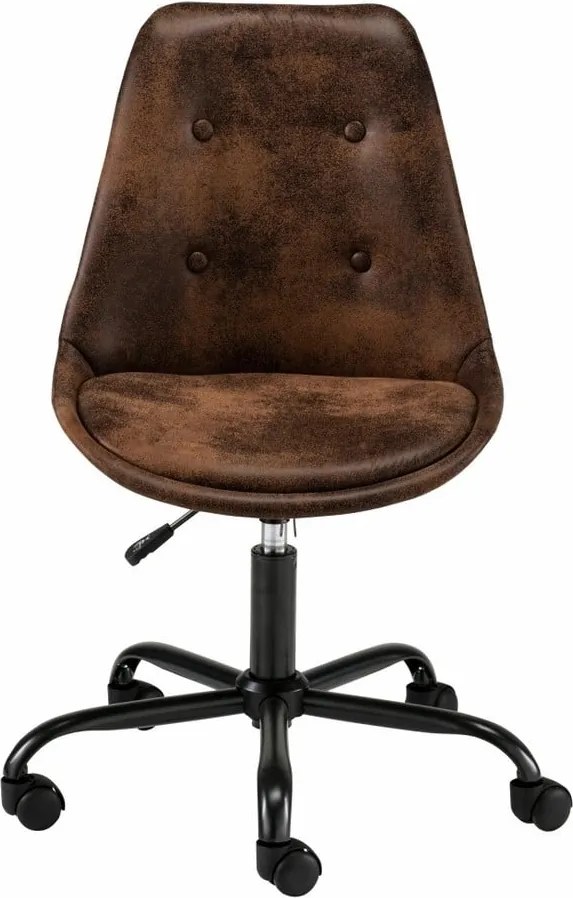 Scaun cu roți pentru birou Storaa Dennis, maro