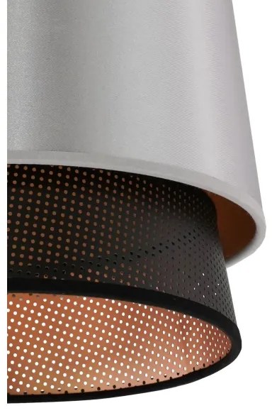 Lustră pe cablu BELL Duolla SHINY 1xE27/15W/230V d. 25 cm argintiu/negru