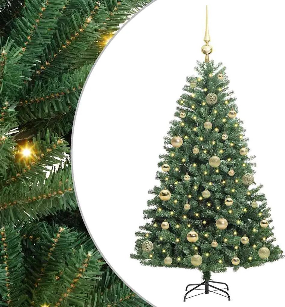 vidaXL Brad de Crăciun artificial cu ramuri articulare Verde 120 cm