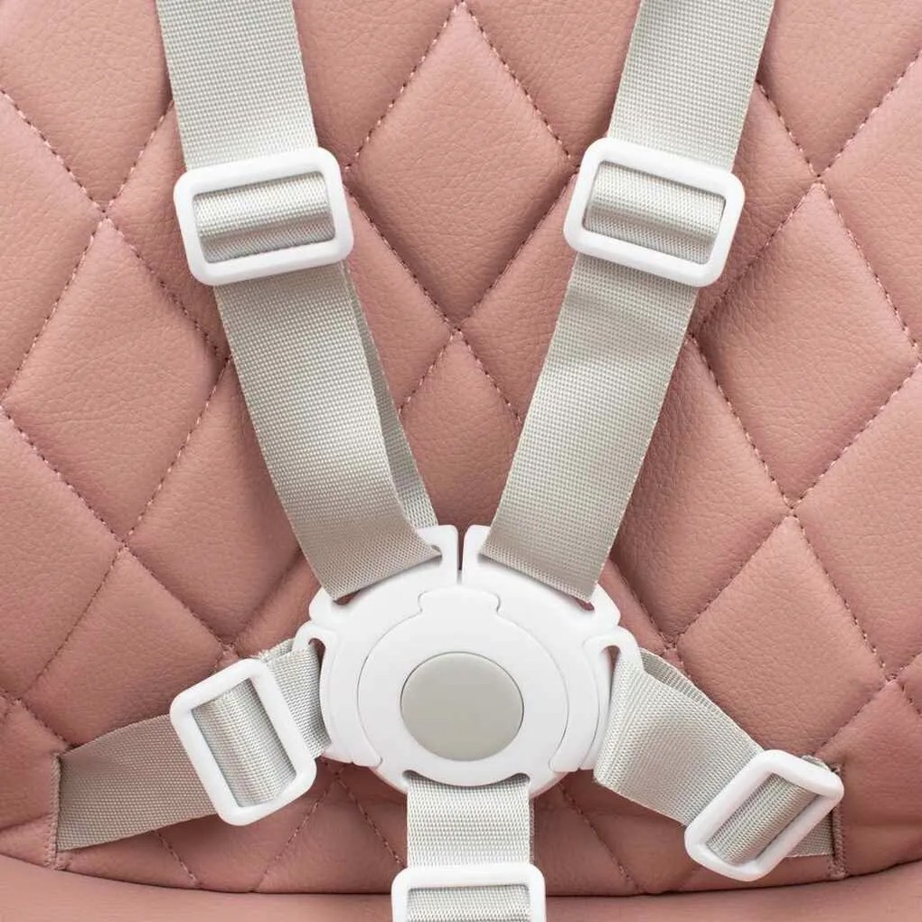 Scaun de masă pentru copii Baby Mix Freja wooden, roz
