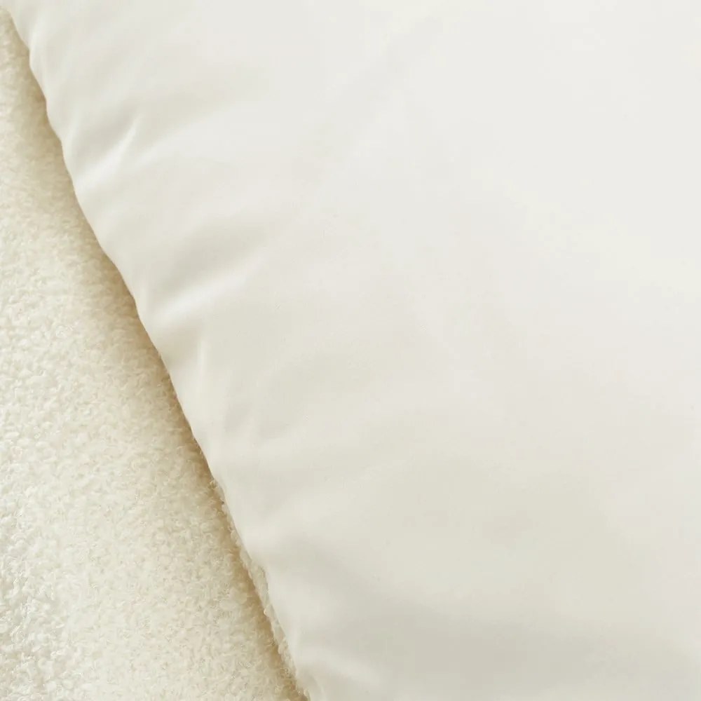 Lenjerie de pat crem din țesătură bouclé pentru pat dublu 200x200 cm Cosy – Catherine Lansfield