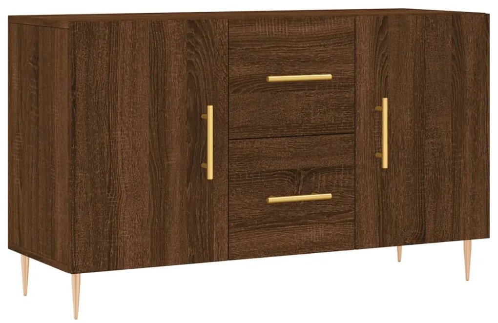 828163 vidaXL Servantă, stejar maro, 100x36x60 cm, lemn compozit