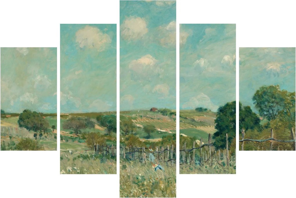 Tablou - Alfred Sisley, Meadow, reproducere (150x105 cm)