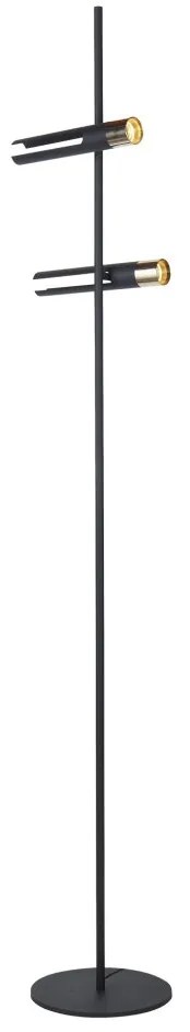 Lampadar/Lampa de podea LED design minimalist Belle negru/auriu